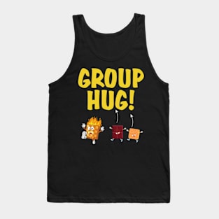 Smores Group Hug S'more Chocolate Marshmallow Camping Lover Tank Top